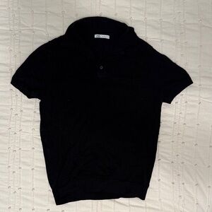 Zara Men's Dark Polo Shirt